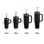 14oz BPA-Free Stainless Steel Kids Tumbler with Handle and Straw product image 2