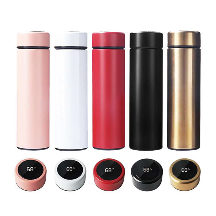 500ml Smart LED Temperature Display Stainless Steel Thermos Bottle product image 1
