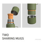Travel Insulated 40 oz Sharing Water Bottle Stainless Steel Hot Water Bottle for Hiking Camping product image 4