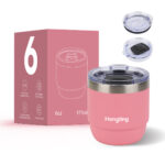 Double Wall Vacuum Stainless Steel Travel Mug 4oz 6oz 12oz 16oz with Lid Custom Color for Hot & Cold Drinks product image 1