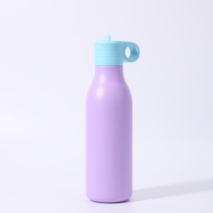 YEWAY Double Wall Vacuum Water Bottle Straw Lid Design for Car Cup Holder for Work Use Logo Printing - Lavender color