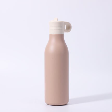 YEWAY Double Wall Vacuum Water Bottle Straw Lid Design for Car Cup Holder for Work Use Logo Printing - Taupe color