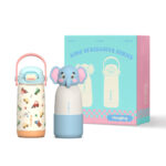 Premium Kids Gift Box Double Wall Stainless Steel Insulated Bottle Handle Cup Lunch Kit