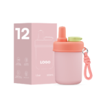 12oz Cute Stainless Steel Thermal Insulated Fruit Tumbler with Straw Lid Rope Fruit Infuser for Kids Healthy Life - Product Image 1