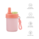 12oz Cute Stainless Steel Thermal Insulated Fruit Tumbler with Straw Lid Rope Fruit Infuser for Kids Healthy Life - Product Image 5
