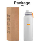 Corporate Business Stainless Steel Vacuum Flask Thermos Mug Gift Set Handle Lid Large Capa