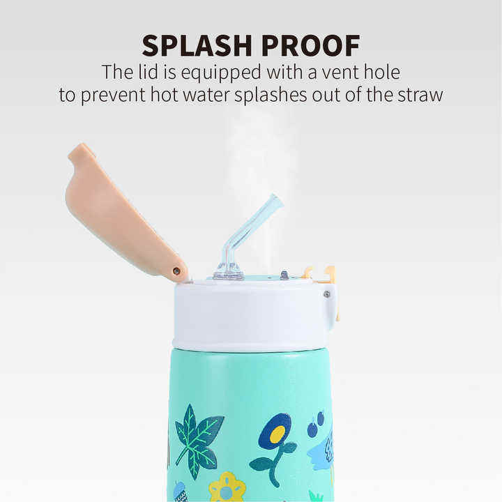 14oz Insulated Kids BPA- Free Material Water Bottle Leak-Proof Durable Bottle for Outdoor or School Usage with Patented Design - Product Image 2