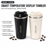 Kingze OEM Custom Logo Smart Temperature Stainless Steel Coffee Mug Vacuum Coffee Cup for Corporate Gift product image 1