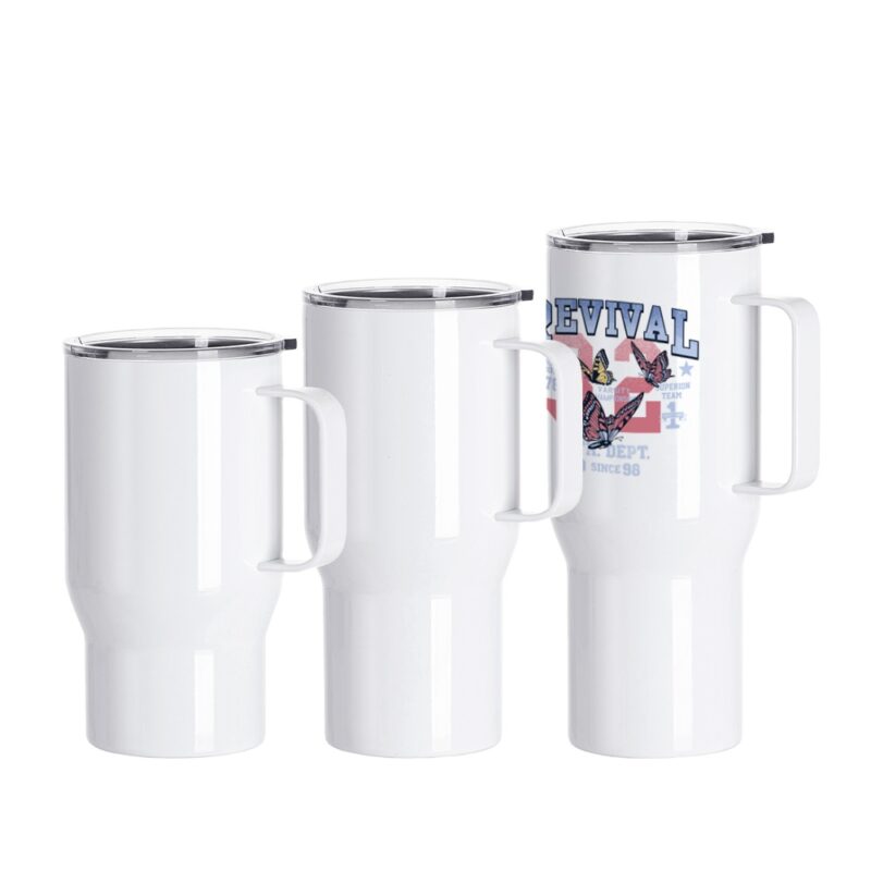 PYD Life New 18 oz 22 oz 25 oz Stainless Steel Cup Sublimation Flask Blanks Travel Mug Tumbler with Leakproof Lid and Handle product image 1