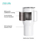 PYD Life New 18 oz 22 oz 25 oz Stainless Steel Cup Sublimation Flask Blanks Travel Mug Tumbler with Leakproof Lid and Handle product image 3