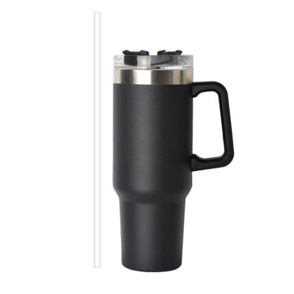 YEWAY Tumbler Travel Coffee Mug New Design 40 Oz Tumbler Stainless Steel Coffee Mugs Tumbler with Lid Modern Presents - Black1 color