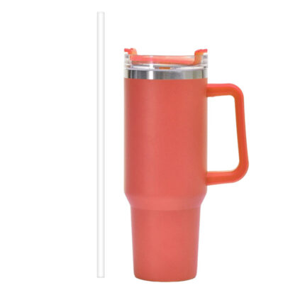 YEWAY Tumbler Travel Coffee Mug New Design 40 Oz Tumbler Stainless Steel Coffee Mugs Tumbler with Lid Modern Presents - Orange3 color