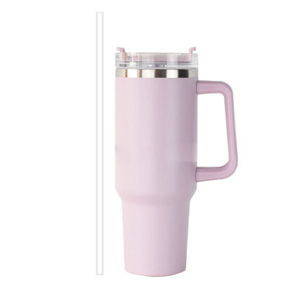 YEWAY Tumbler Travel Coffee Mug New Design 40 Oz Tumbler Stainless Steel Coffee Mugs Tumbler with Lid Modern Presents - Pink1 color
