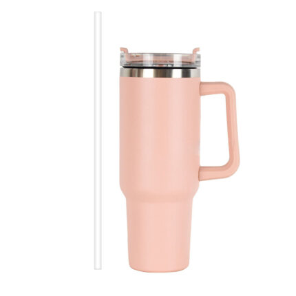 YEWAY Tumbler Travel Coffee Mug New Design 40 Oz Tumbler Stainless Steel Coffee Mugs Tumbler with Lid Modern Presents - Pink2 color