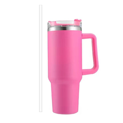 YEWAY Tumbler Travel Coffee Mug New Design 40 Oz Tumbler Stainless Steel Coffee Mugs Tumbler with Lid Modern Presents - Pink3 color