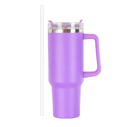 YEWAY Tumbler Travel Coffee Mug New Design 40 Oz Tumbler Stainless Steel Coffee Mugs Tumbler with Lid Modern Presents - Purple1 color