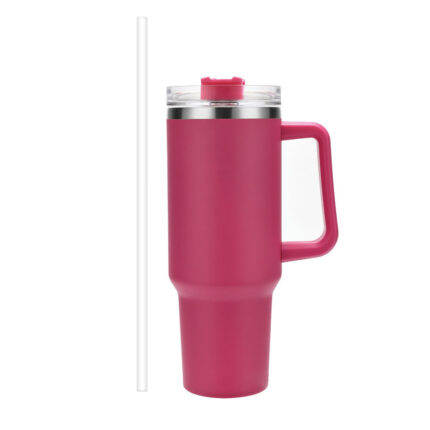 YEWAY Tumbler Travel Coffee Mug New Design 40 Oz Tumbler Stainless Steel Coffee Mugs Tumbler with Lid Modern Presents - Red1 color