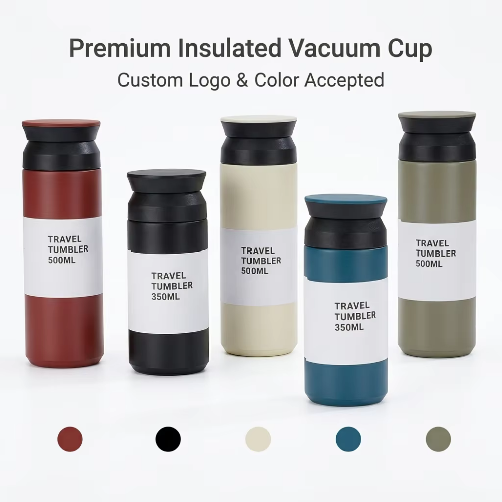 350ml 500ml Japanese Style Stainless Steel Travel Tumbler Leak Proof Minimalist Insulated Coffee Mug Car Cup Holder Friendly product image 1 350ml 500ml Japanese Style Stainless Steel Travel Tumbler Leak Proof Minimalist Insulated Coffee Mug Car Cup Holder Friendly product image 1