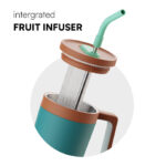 40oz Stainless Steel Thermal Insulated Travel Tumbler with Handle for Car Travel Camping product image 3