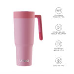 40oz Stainless Steel Thermal Insulated Travel Tumbler with Handle for Car Travel Camping product image 4