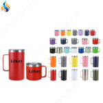 ZY 14oz Customized logo Coffee Mugs 304 Stainless Double Walled Eco Friendly Coffee Cup Proper Price Vacuum Cup product image 1