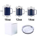 ZY 14oz Customized logo Coffee Mugs 304 Stainless Double Walled Eco Friendly Coffee Cup Proper Price Vacuum Cup product image 3