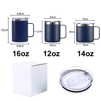 ZY 14oz Customized logo Coffee Mugs 304 Stainless Double Walled Eco Friendly Coffee Cup Proper Price Vacuum Cup product image 3