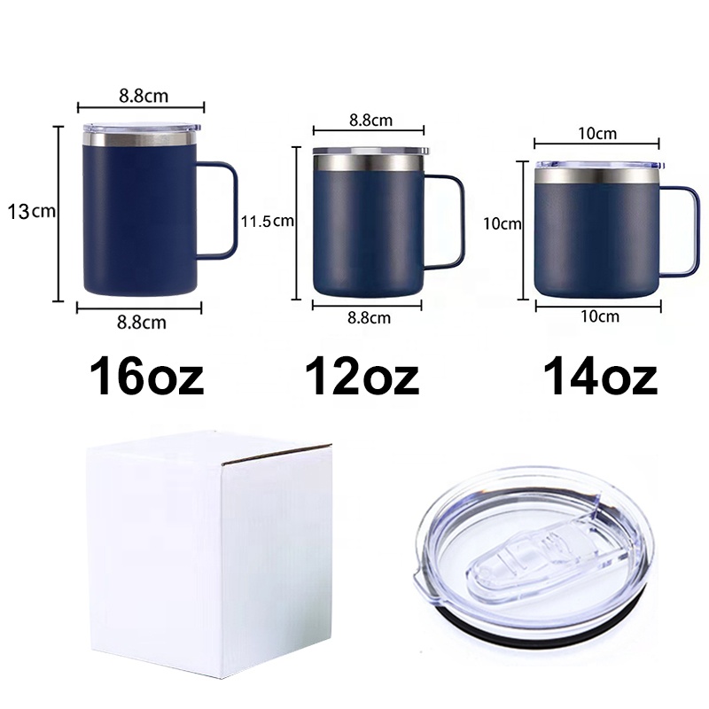 ZY 14oz Customized logo Coffee Mugs 304 Stainless Double Walled Eco Friendly Coffee Cup Proper Price Vacuum Cup product image 3