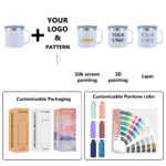 ZY 14oz Customized logo Coffee Mugs 304 Stainless Double Walled Eco Friendly Coffee Cup Proper Price Vacuum Cup product image 4