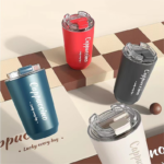 12oz Stainless Steel Insulated Coffee Mug with Transparent PP Lid Portable product image 4