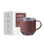 10oz Stainless Steel Insulated Coffee Mug with Handle Custom Logo product image 1