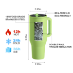 Yeway Ultimate 40oz Coffee Tumbler for Travel With Detachable Straw 10 Unique Colors in Stock 12Hr Heat Preserve Ready to Ship product image 3