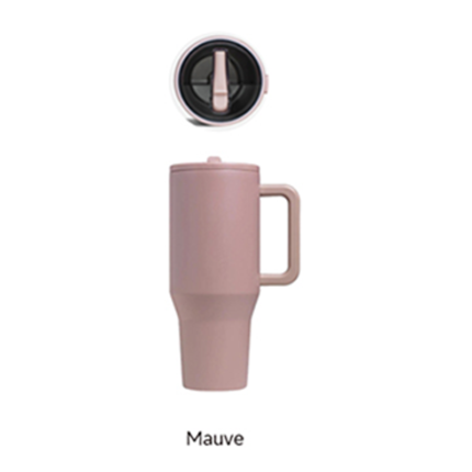 Yeway Ultimate 40oz Coffee Tumbler for Travel With Detachable Straw 10 Unique Colors in Stock 12Hr Heat Preserve Ready to Ship - Mauve color