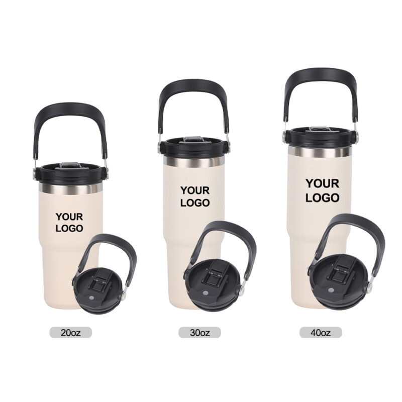 20oz 25oz 30oz 35oz 40oz 304 Stainless Steel Thermos Cup Hot Selling Portable Car Cup Travel Vacuum Mug with Handle product image 1