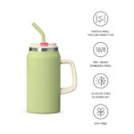 New Eco-Friendly Handle Vacuum Insulated Stainless Steel Travel Water Tumbler Heavy Mug 50oz Tumblers With Lids Straw product image 2