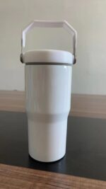升华翻转吸管防漏盖儿童运动水瓶20盎司盎司不倒翁杯彩色手柄热转印 product image 5
