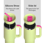New Design 40 oz Stainless Steel Vacuum Insulated Metal Travel Mug Coffee Cup With Handle Christmas Gifts product image 2