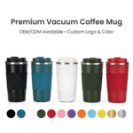 Kingze Car Cup Holder Friendly Coffee Tumbler 380ml/510ml Stainless Steel Insulated Mug for Office Travel product image 1