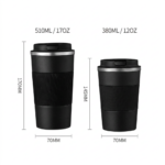 Kingze Car Cup Holder Friendly Coffee Tumbler 380ml/510ml Stainless Steel Insulated Mug for Office Travel product image 4