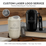 Kingze Custom Logo 410ml Vacuum Insulated Thermal Cup Stainless Steel 316 Ceramic Liner Travel Car Coffee Mugs with Lids product image 2
