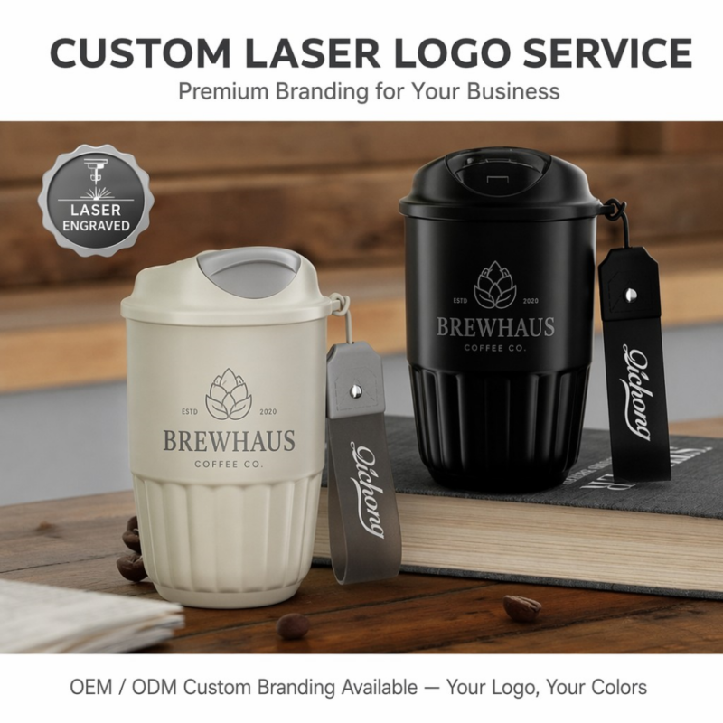Kingze Custom Logo 410ml Vacuum Insulated Thermal Cup Stainless Steel 316 Ceramic Liner Travel Car Coffee Mugs with Lids product image 2