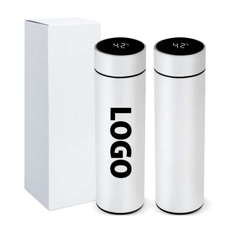 升华发光二极管16盎司Termos Motivacional 500毫升Termos De Agua健身房304不锈钢Termo数码 product image 1