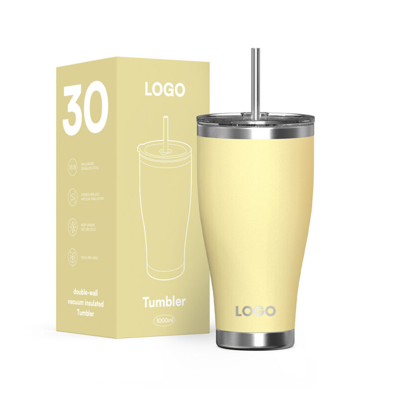 Hong Ling Best Seller 20 30 40 oz Double Wall Thermal Insulated 304 Stainless Steel Modern Tumbler Travel Coffee Tumbler Cups product image 1