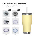 Hong Ling Best Seller 20 30 40 oz Double Wall Thermal Insulated 304 Stainless Steel Modern Tumbler Travel Coffee Tumbler Cups product image 5
