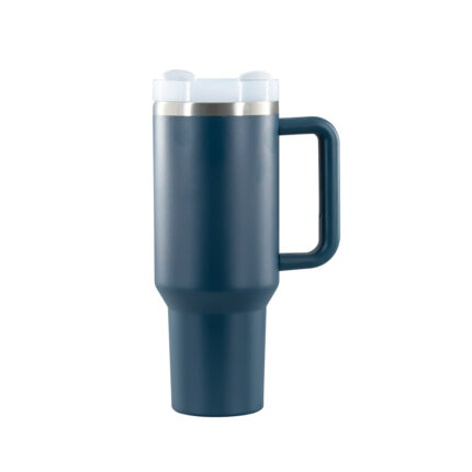 Double Wall Tumbler 40oz Custom Insulated Water Bottles Travel Mug Cup With Handle Thermal Stainless Steel Tumbler Wholesale - 1#Deep Blue color