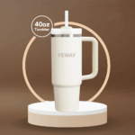 Double Wall Tumbler 40oz Custom Insulated Water Bottles Travel Mug Cup With Handle Thermal Stainless Steel Tumbler Wholesale product image 3