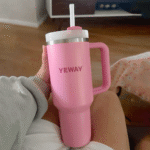 Double Wall Tumbler 40oz Custom Insulated Water Bottles Travel Mug Cup With Handle Thermal Stainless Steel Tumbler Wholesale product image 4