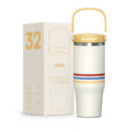 32oz Insulated Double Wall Stainless Steel Tumbler with Ergonomic Handle and Durable Quality for Outdoor Use product image 2