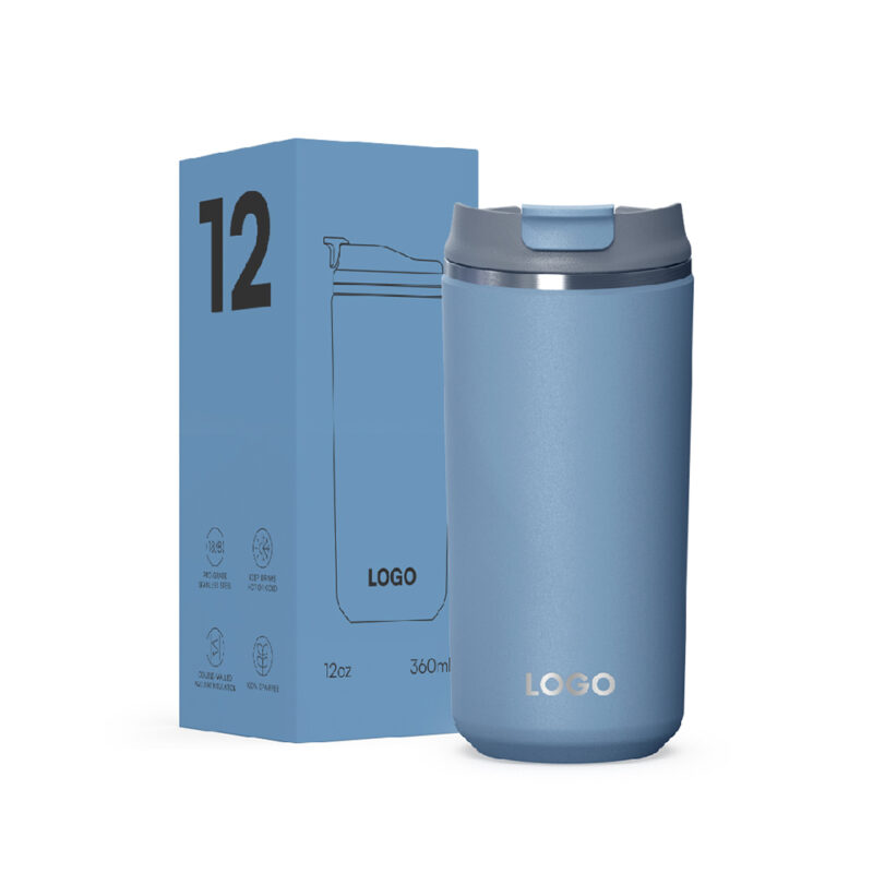 Christmas 12oz & 16oz Double Wall Stainless Steel Water Tumbler Patent Lid BPA-Free Vacuum Insulated product image 1