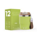 12 oz 2-in-1 Lid Stainless Steel Insulated Tumbler Coffee Cup with Rope, Customized Sample with Rope product image 2